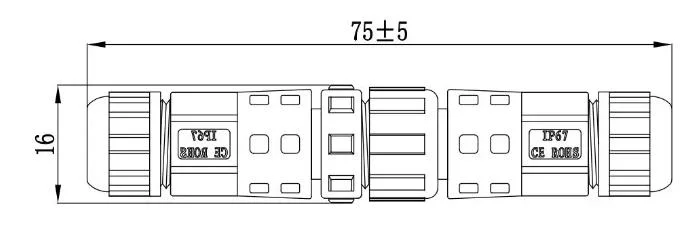 Auto Electrical 2 3 4 5 6 7 8 Pin Signal Plug Socket Male Female Plastic Solder Multiply Pin LED Light Connector