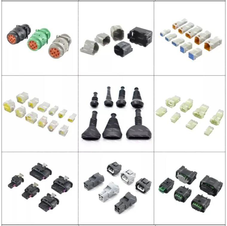 4pin Female and Male Dt Series in Stock Automotive Connector Waterproof Deutsch Auto Connectors Te Connectivity Dt06-4s/Dt04-4p