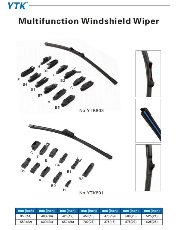 Front Windshield Wiper Blade Multifunctional Intelligent Multi Head Car Wiper Buckle Connector