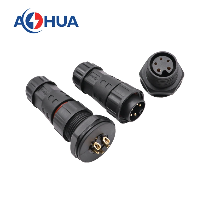 IP68 2+4 Pin Waterproof Outdoor Wire Lighting Automotive Electrical Panel Connector
