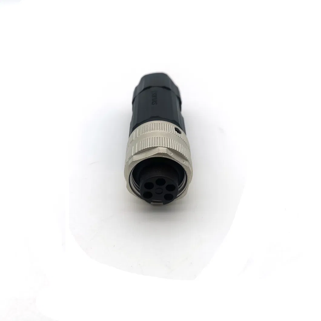 Circular 7/8 Connector Female Field Wireable Automotive Power Connector 4 Pole Round Plug