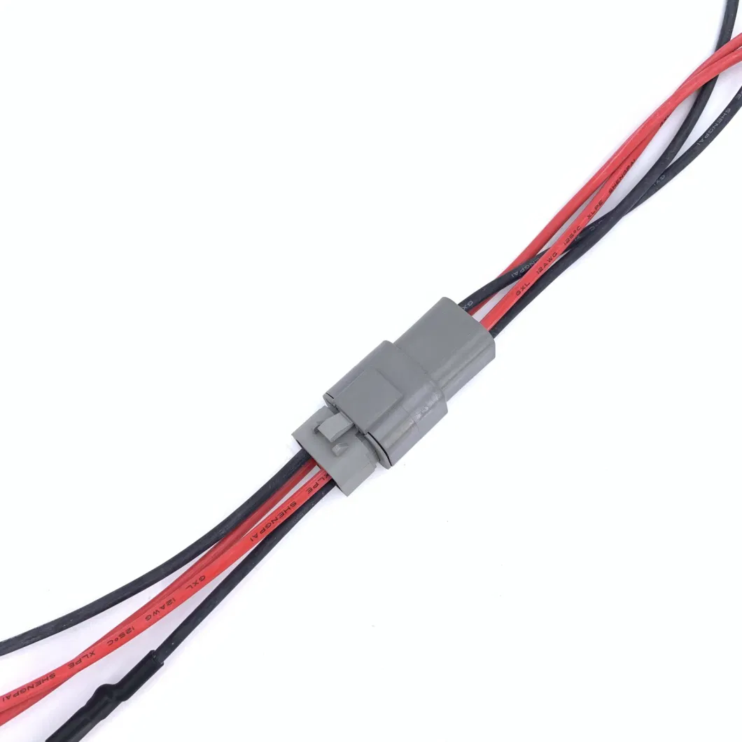 High Current Cable Wiring Harness Assembly Car Connector Cable Wire Harness for Industrial Equipment, with Deutsch Waterproof Connector Dtp04-4p, Dtp06-4s