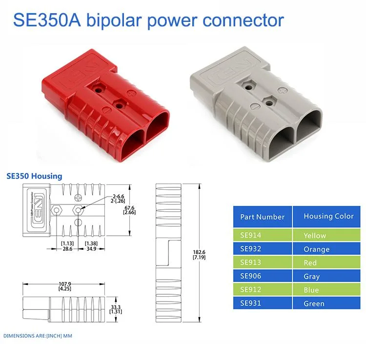 Quick Connect Plug Connectors for 600V 175A 350A Batteries Used in Chinese Automotive Box Motorcycles