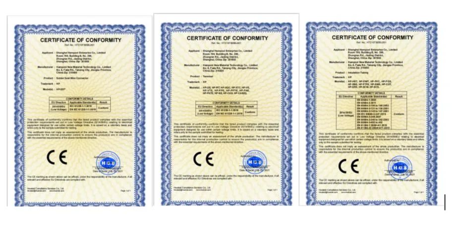 Hampool Factory Supply Auto Electrical Motor Pre-Insulated Type of Electrical Terminals