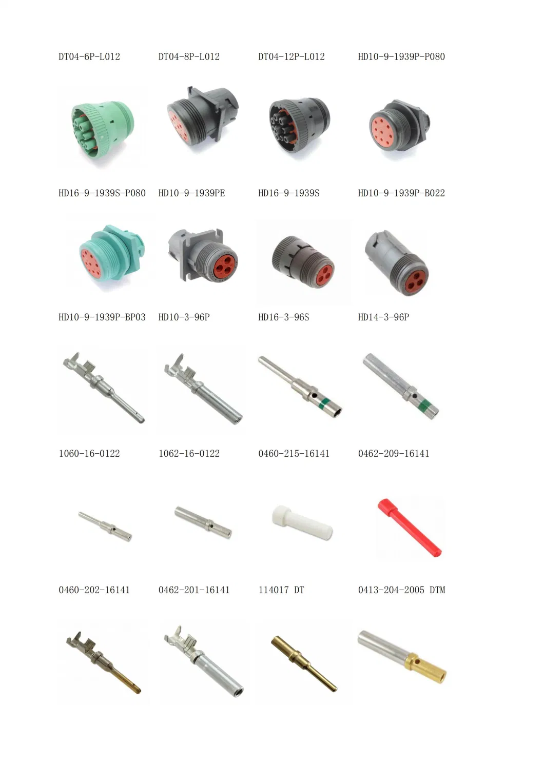Deutsch 1 Pin Way Female Male Housing Adapter PA66 Waterproof Automotive Wire Connector Plug Dthd06-1-8s Dthd04-1-8p Dthd04-1-12p Dthd04-1-4p