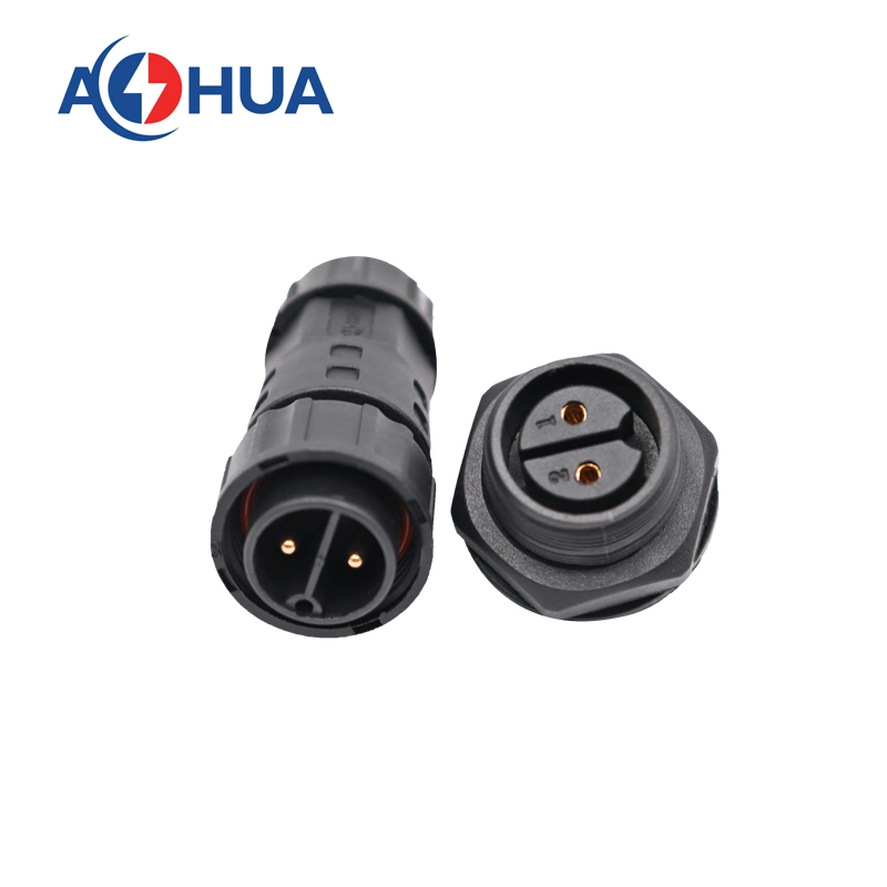 IP68 2+4 Pin Waterproof Outdoor Wire Lighting Automotive Electrical Panel Connector