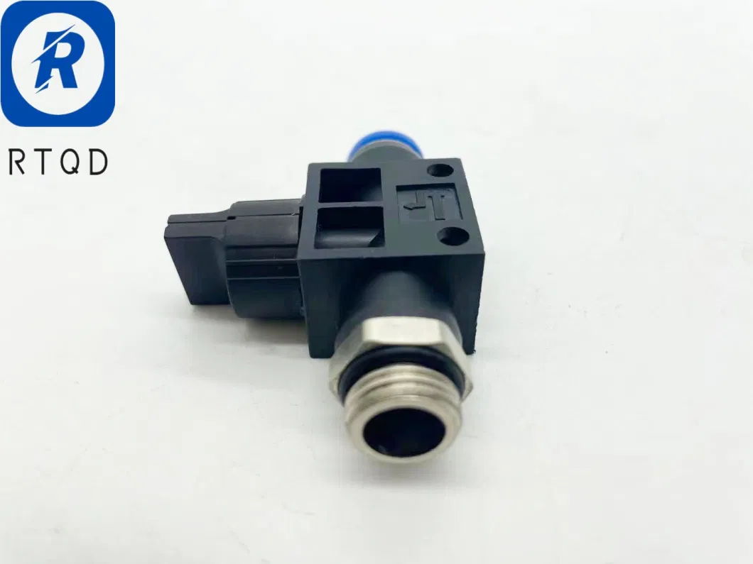 Hvsf Straight B Hand Valves Pneumatic Fitting High Quality and Low Price Plastic &amp; Brass One Touch Fitting Air Flow Control Pipe Fittings Connector