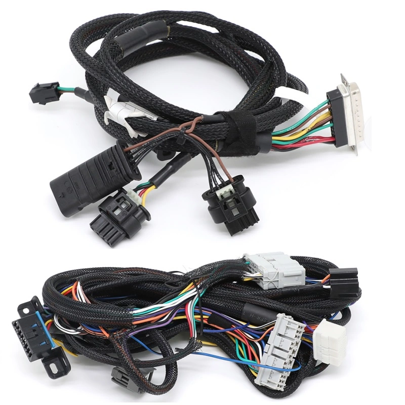 Car Deutsch 12 Pin Connector Electric Light Wire Harness to Molex 5557 Socket Plug Wire Harness with 18 20 22 AWG Connectors