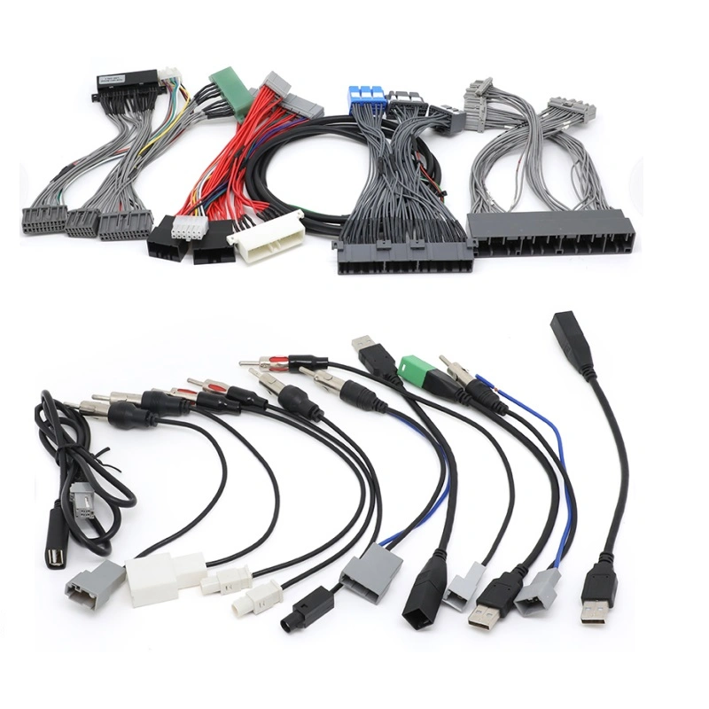 Car Deutsch 12 Pin Connector Electric Light Wire Harness to Molex 5557 Socket Plug Wire Harness with 18 20 22 AWG Connectors