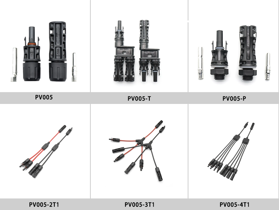 ISO Certification 1000V DC PV005-P Solar Quick Connector in Stock