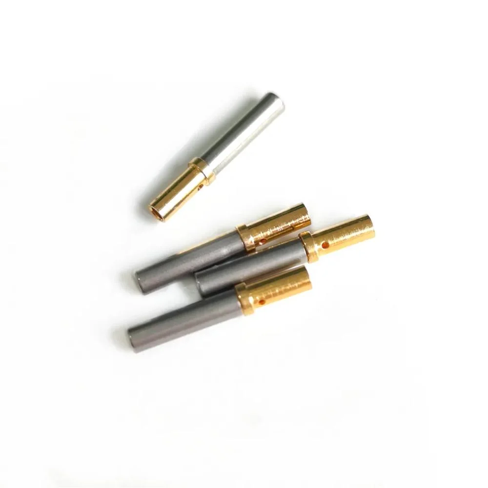 Female Solid Gold Plated Pin Contact for Deutsch Wire Connector