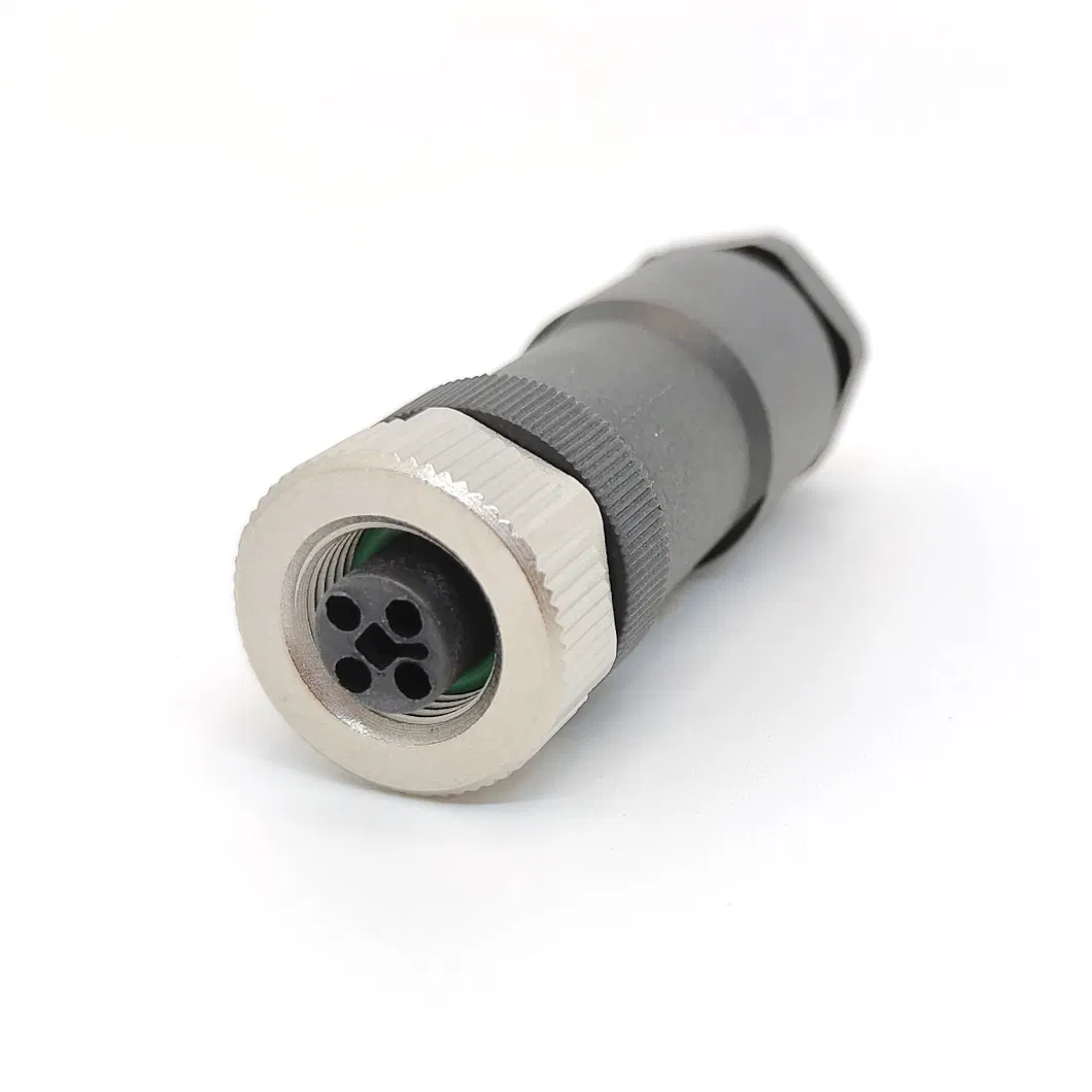 Female T Code M12 Connector Plug Automotive Power Application