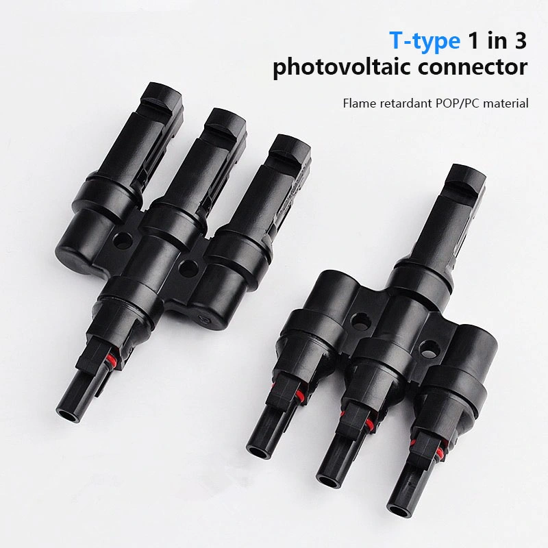 Suyeego T-Type Branch Connector 3 to 1 Parallel Photovoltaic Solar Connector