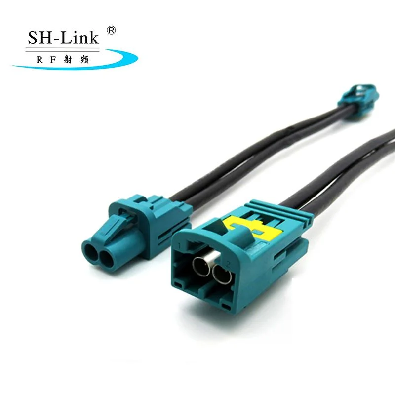 Car Connector Mini Fakra 2 Pins Type Z for 1m Rg174ll Cable Can Be Custermized