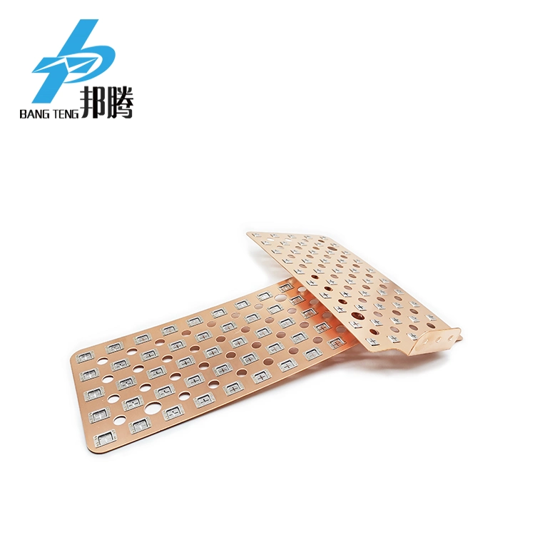 Wholesale Customized Electric Car 10 Pieces 18650 5X10 Copper Nickel Spot Welding Busbar Battery Connector Wholesale Copper Busbar Wire Connector