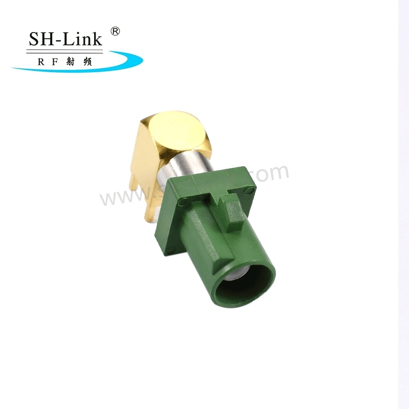 Fakra Car Connector for PCB Long Male Connector 90 Degree Type E