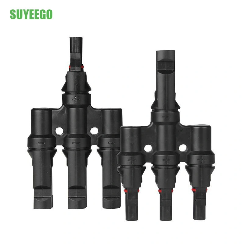 Suyeego T-Type Branch Connector 3 to 1 Parallel Photovoltaic Solar Connector