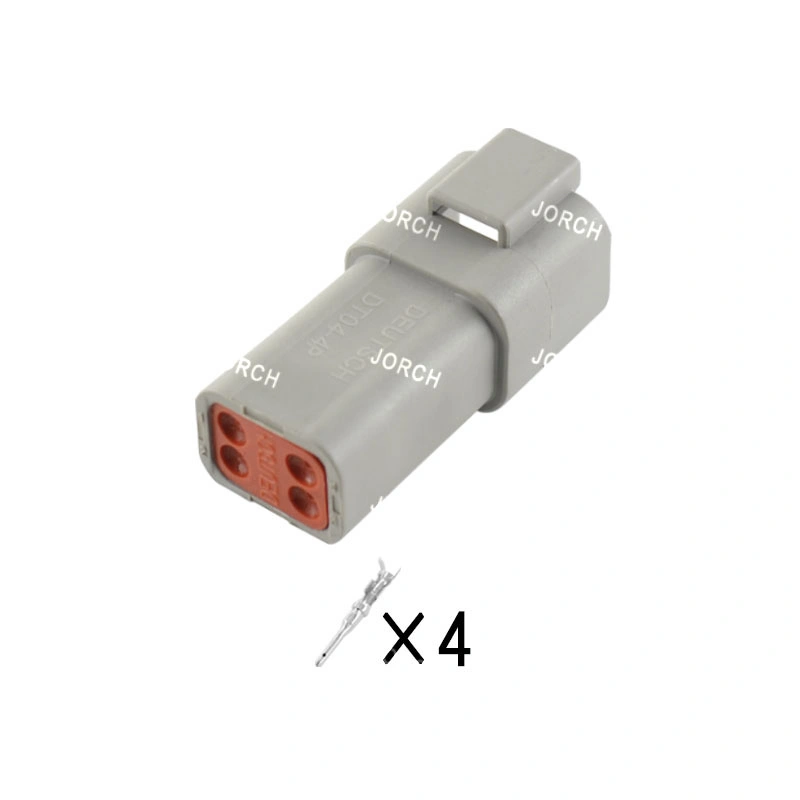 4 Pin Connectors Dt Series Female and Male Auto Deutsch Connector Dt06-4s Dt04-4p Waterproof Dt Connector Chinese High Quality