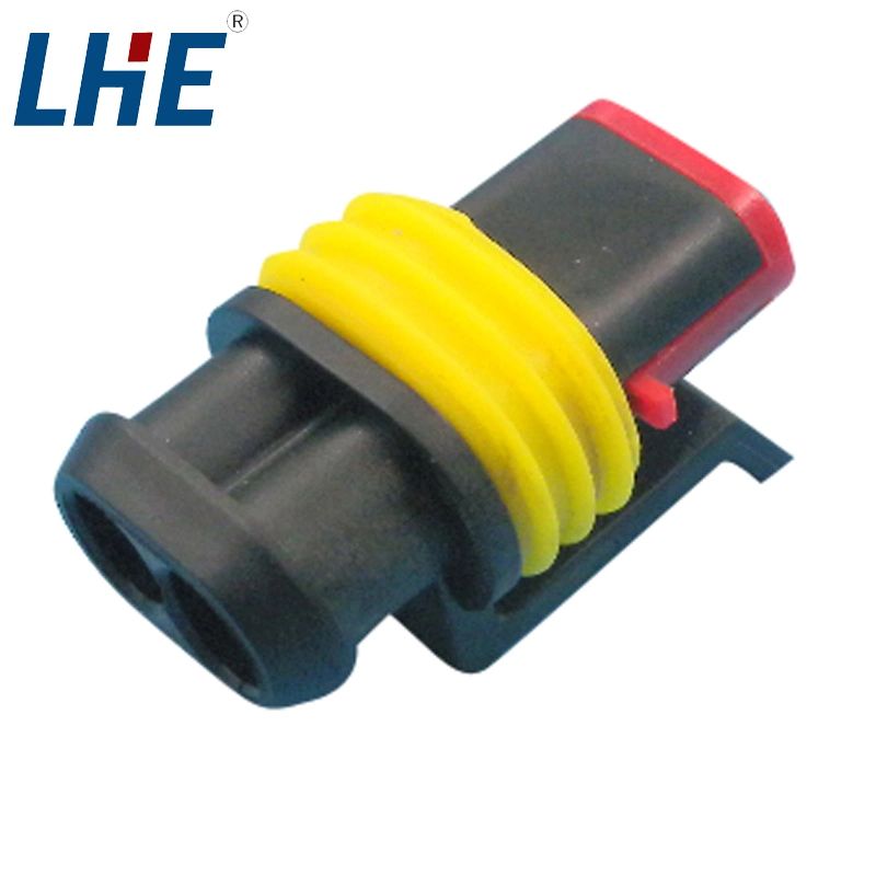 Te 282080-1 Waterproof Automotive Electrical Female AMP 2 Pin Connector