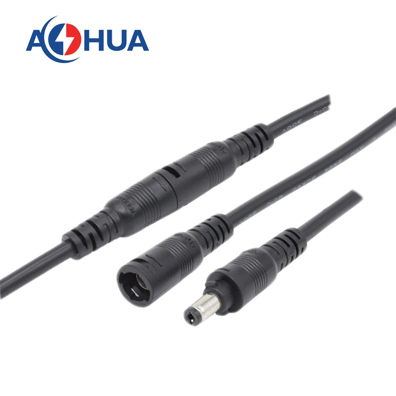 Aohua Manufacturer Solar LED Panel Light 5521 5525 12V 24V Male Female Quick Lock DC Power Cable Connector