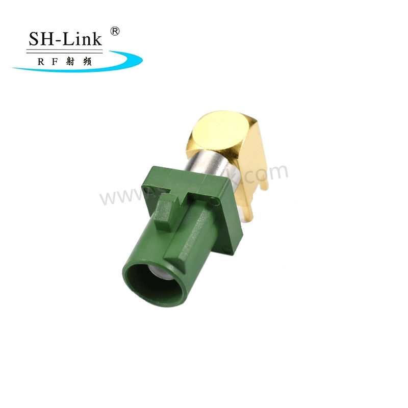Fakra Car Connector for PCB Long Male Connector 90 Degree Type E
