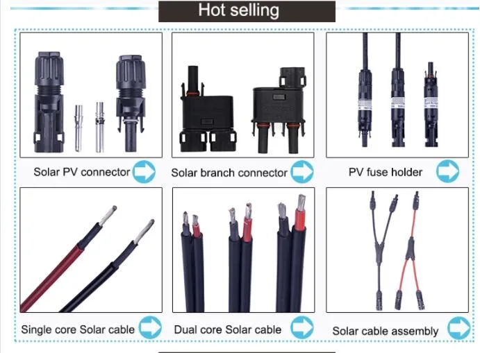 Factory Supply Mc4 Solar Connector for Solar Panel IP67 PV Connector Mc4 Cable Connector TUV Approved