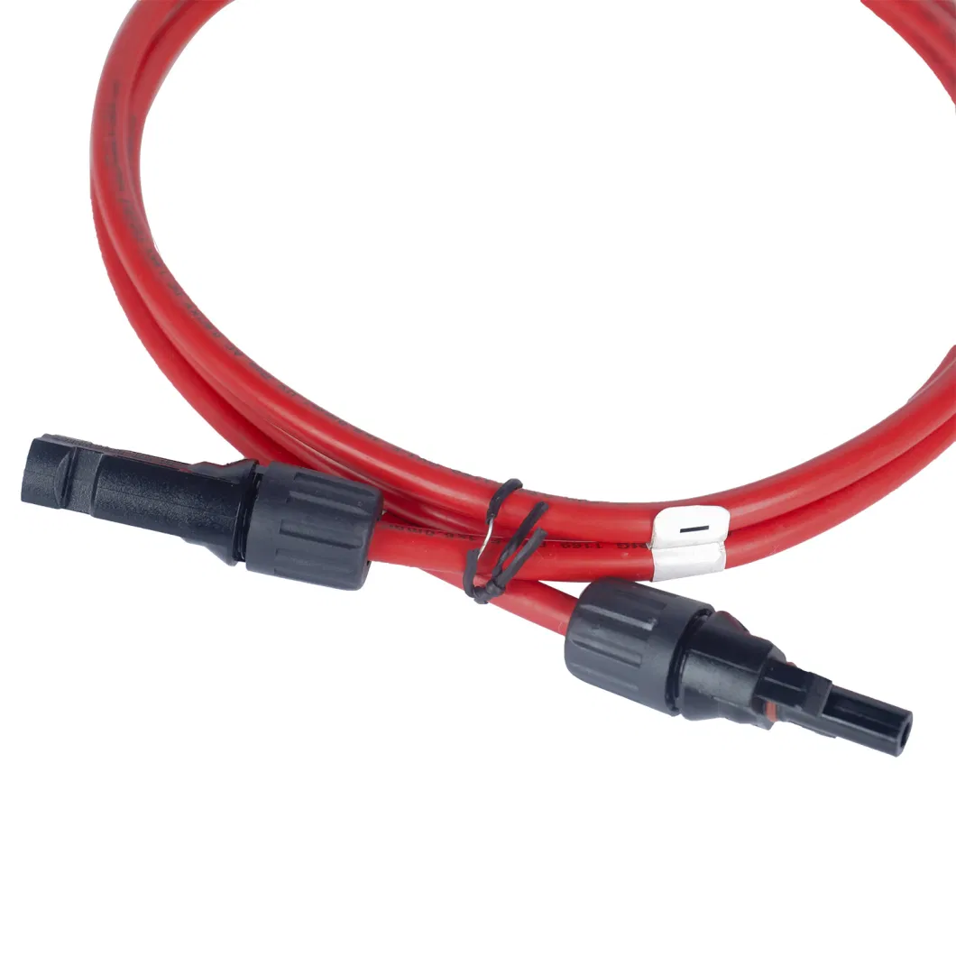 1000V Waterproof Solar Power PV Cable Assembly 2 to 1 Y Branch Connector Cable Length 4.0cm with TUV Approved