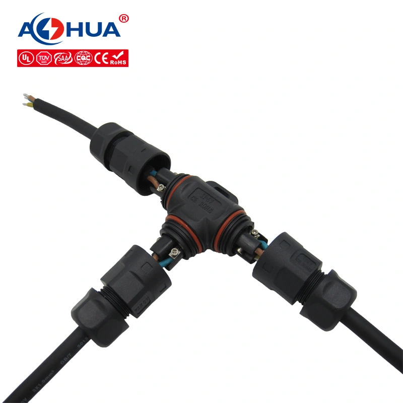 High AMP 20A Waterproof Connector 3 Way Waterproof Connector for Power Splitter