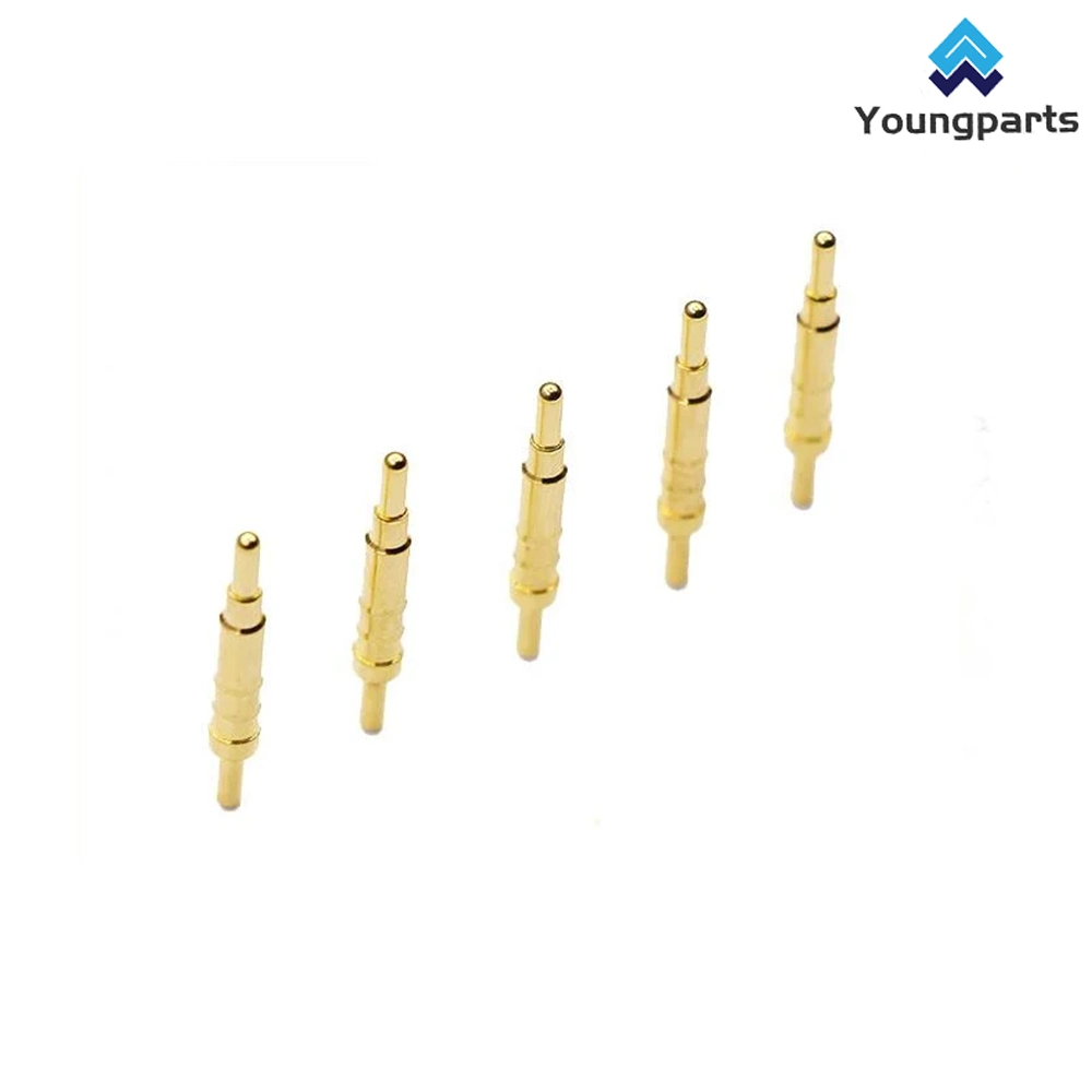 Youngparts Customized Swiss Type CNC Lathe Turning Deutsch Terminal Brass Gold Plating Socket Electrical Contact