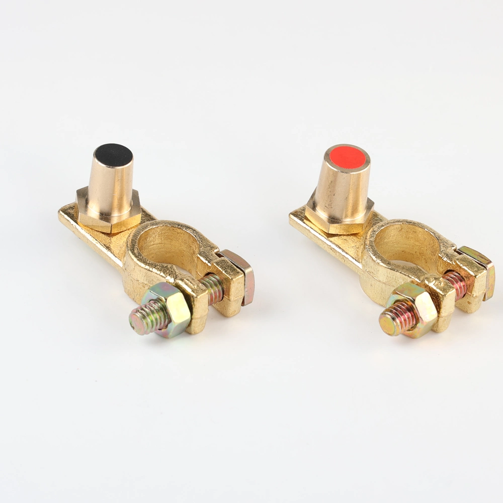 12V Brass Electrical Cable Clamp Battery Terminal Connector for Car (T018-D-X)