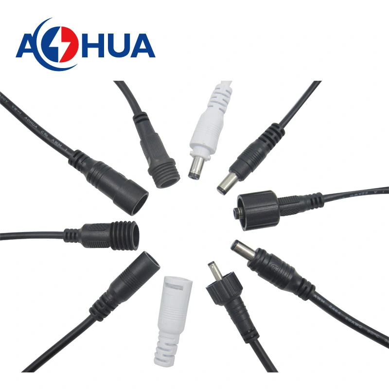 Aohua Manufacturer Solar LED Panel Light 5521 5525 12V 24V Male Female Quick Lock DC Power Cable Connector