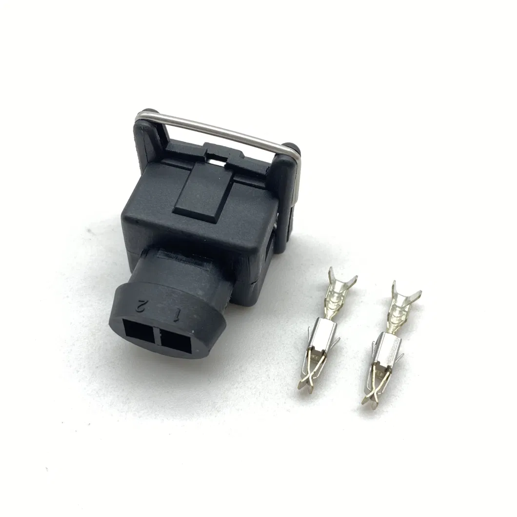 1 Set 2 Pin 3.5mm 827551-3 / 828657-3 106462-1 EV1 Style Car Fuel Injector Type Automotive Connector for VW Audi