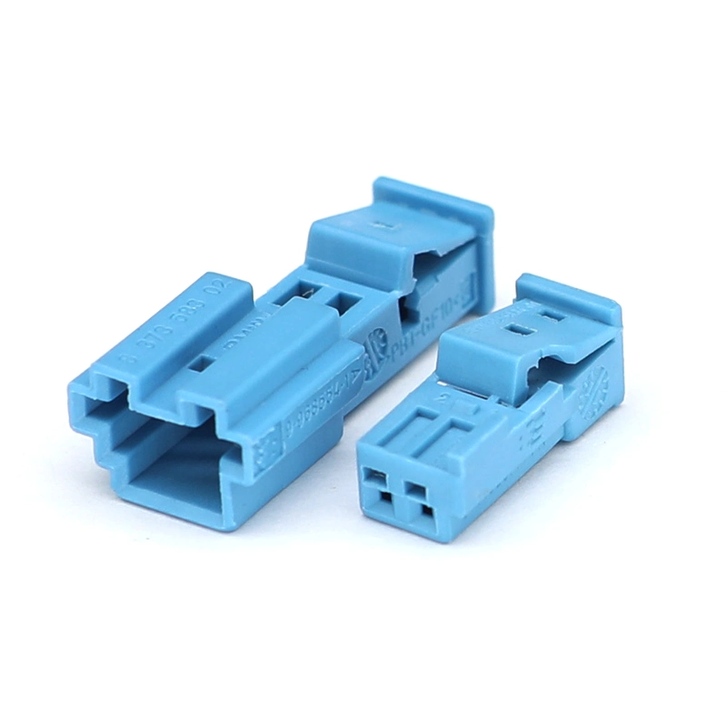 3-1452577-1 Te/AMP 2pin Cyan Automotive Wiring Harness Connectors Housing for Female Terminals 1-1718333-1
