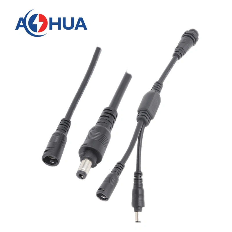 Aohua Manufacturer Solar LED Panel Light 5521 5525 12V 24V Male Female Quick Lock DC Power Cable Connector