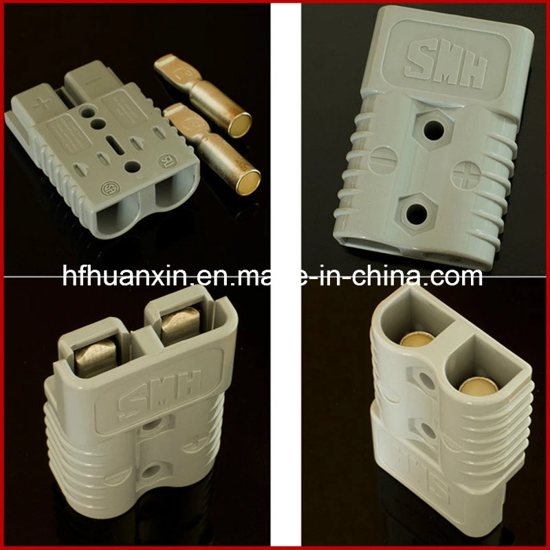 600V 50A Car Caravan Trailer Battery Connectors Plugs with 2 Dust Caps Battery Connector Terminal Binding Post for Forklift