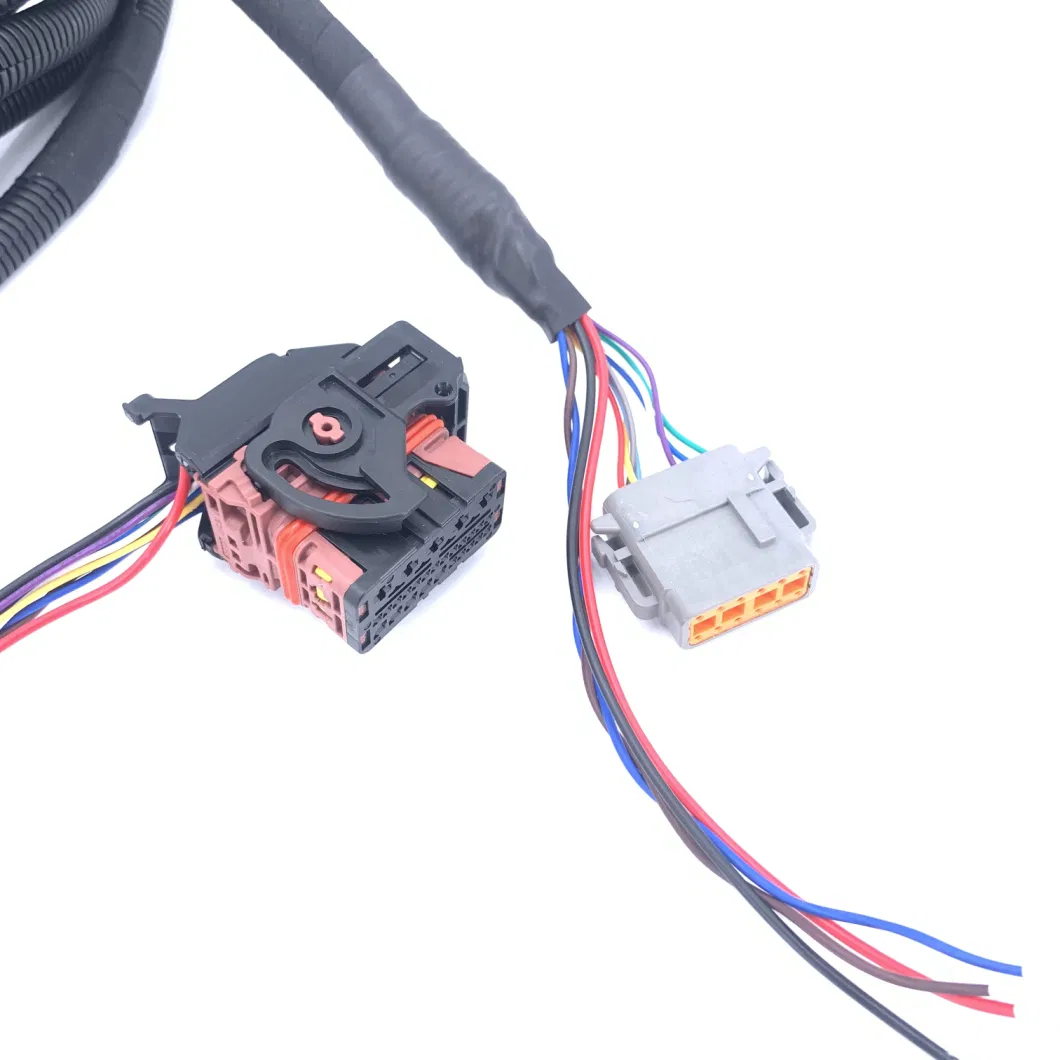 OEM ODM Customized IATF16949 ISO9001 Factory Supply Various Automotive New Energy EV Hv Wiring Harness with Amphenol Tyco Deutsch Jst Molex Connectors