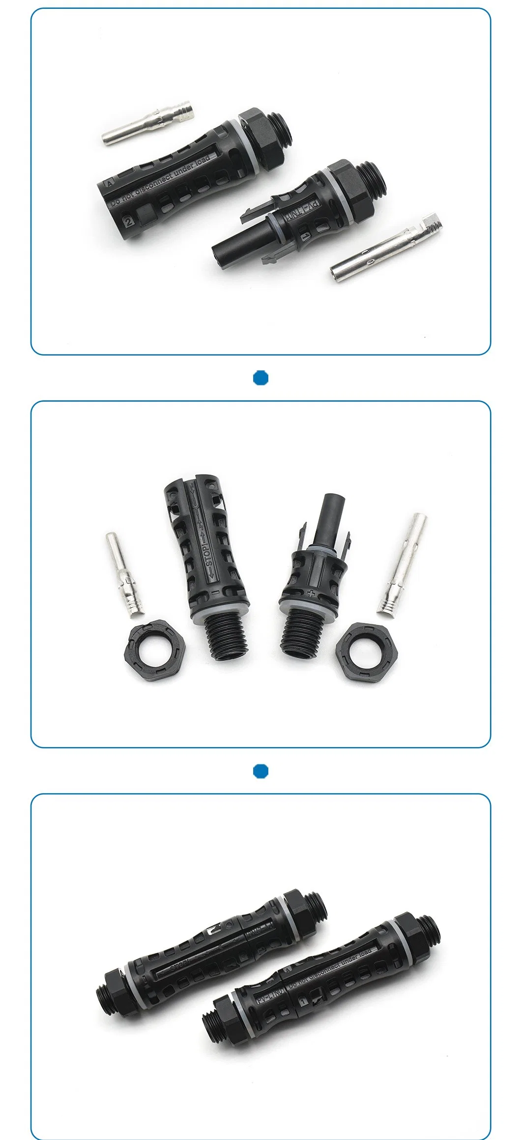 ISO Certification 1000V DC PV005-P Solar Quick Connector in Stock