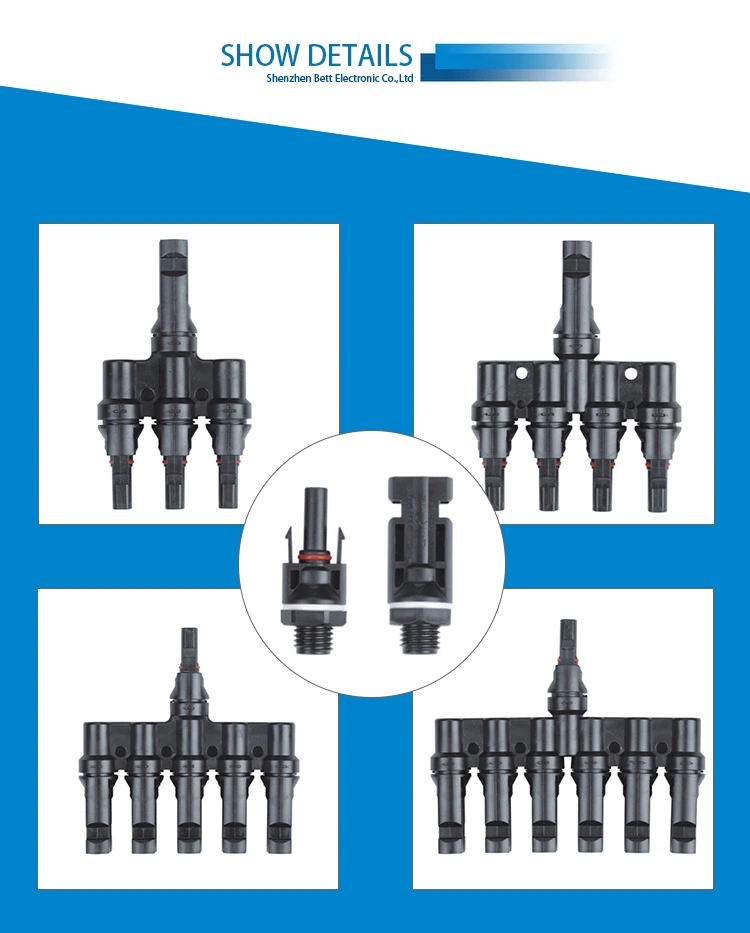 Quick Fit Connector Mc4 Solar Panel System Auto Male and Female IP68 Waterproof Connector