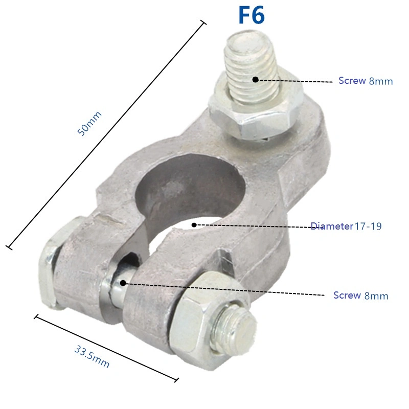 Wholesale Car Cable Battery Clip F6 Large Battery Clamp Pure Lead Terminal Connector Universal