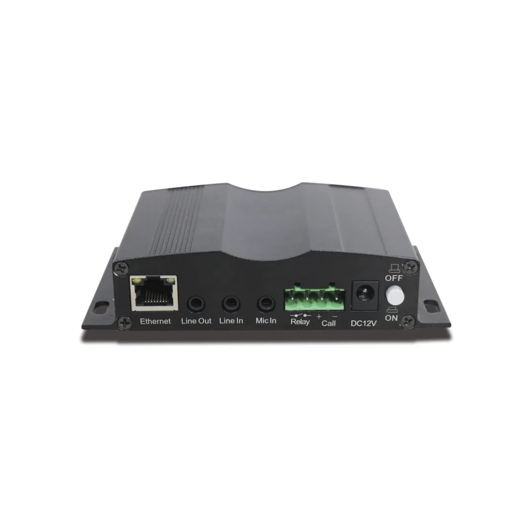New Products IP/SIP/TCP Network Audio Router/ Terminal with Built-in Miceophone for PA Speaker System