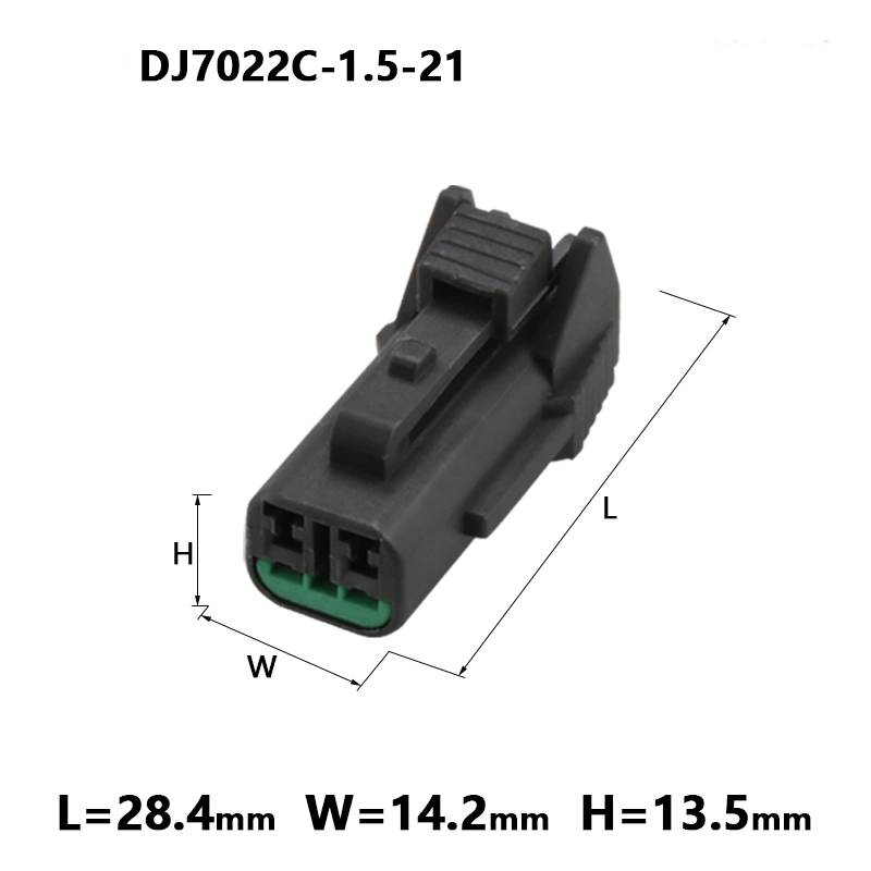 2 Pin DJ7022c-1.5-11/21 Waterproof Sealed Automotive Connector Car Plug with Terminals