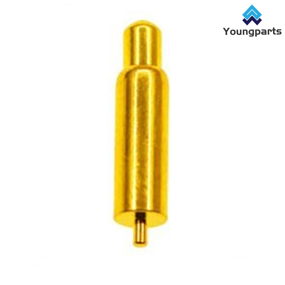 Youngparts Customized Swiss Type CNC Lathe Turning Deutsch Terminal Brass Gold Plating Socket Electrical Contact