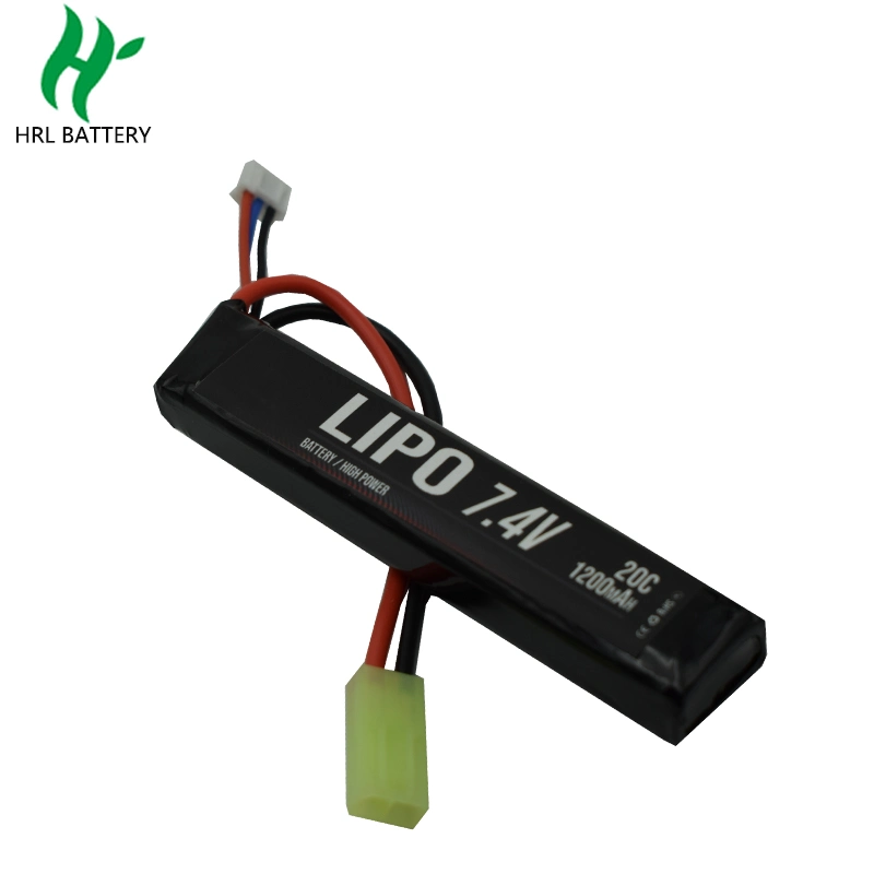 RoHS Battery Custom Rechargeable Lithium Li-Polymer Battery Pack 7.4V 1200mAh 15c Butterfly Lipo Battery