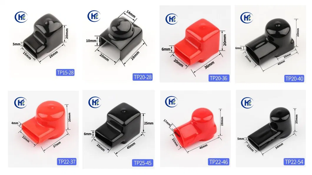 Battery Copper Bus Bar Connection PVC Insulator Battery Terminal Busbar Rubber Boot Protector Battery Link Insulated Plastic Protective Cover 22mm Width