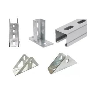 Steel Solar Mounting Bracket Components for PV Panel Racking System Post Base Connector