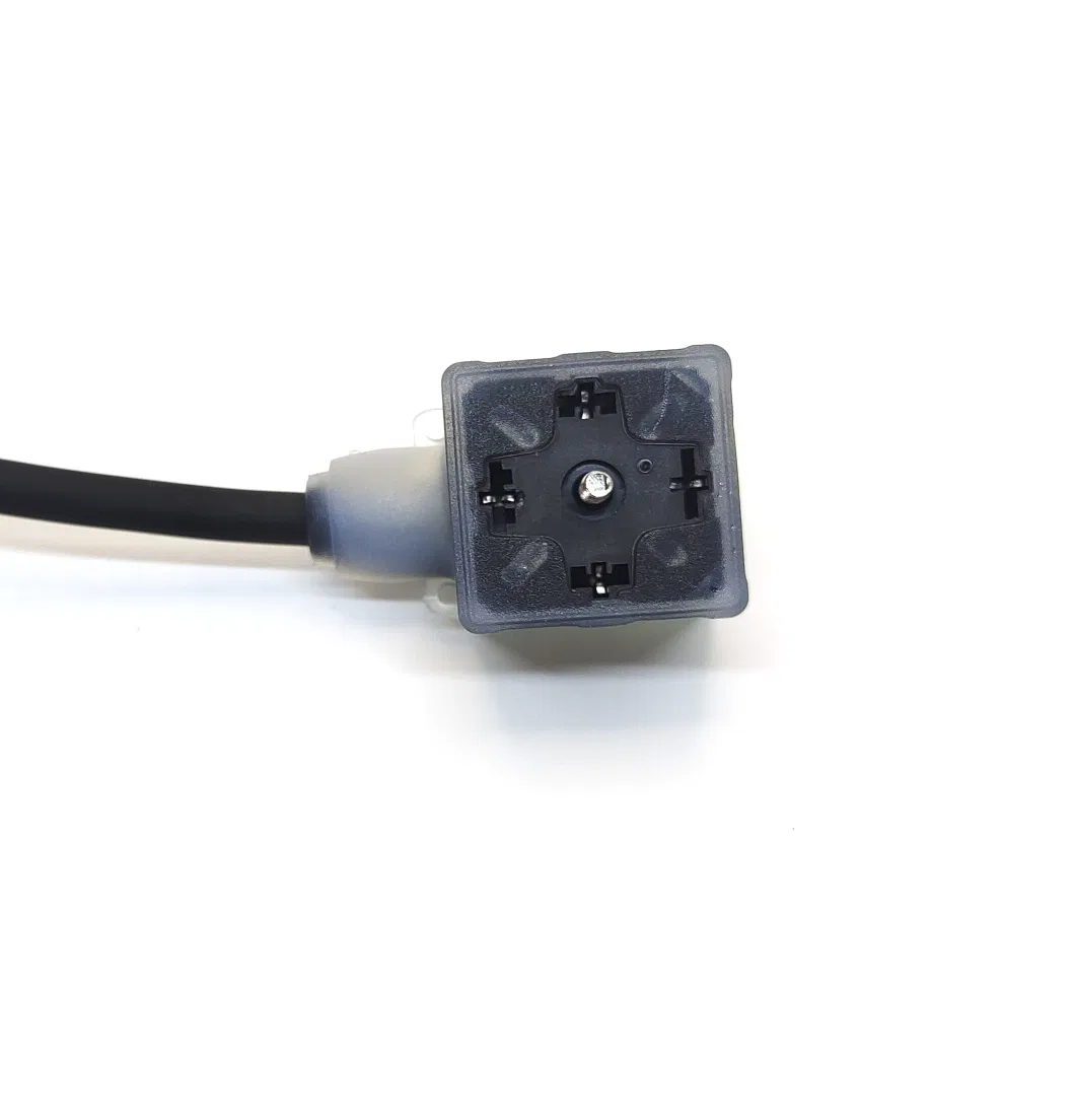 Waterproof Sensor Cable M12 Connector to a/B/C Type Solenoid Valve 2+PE/3+PE Plug