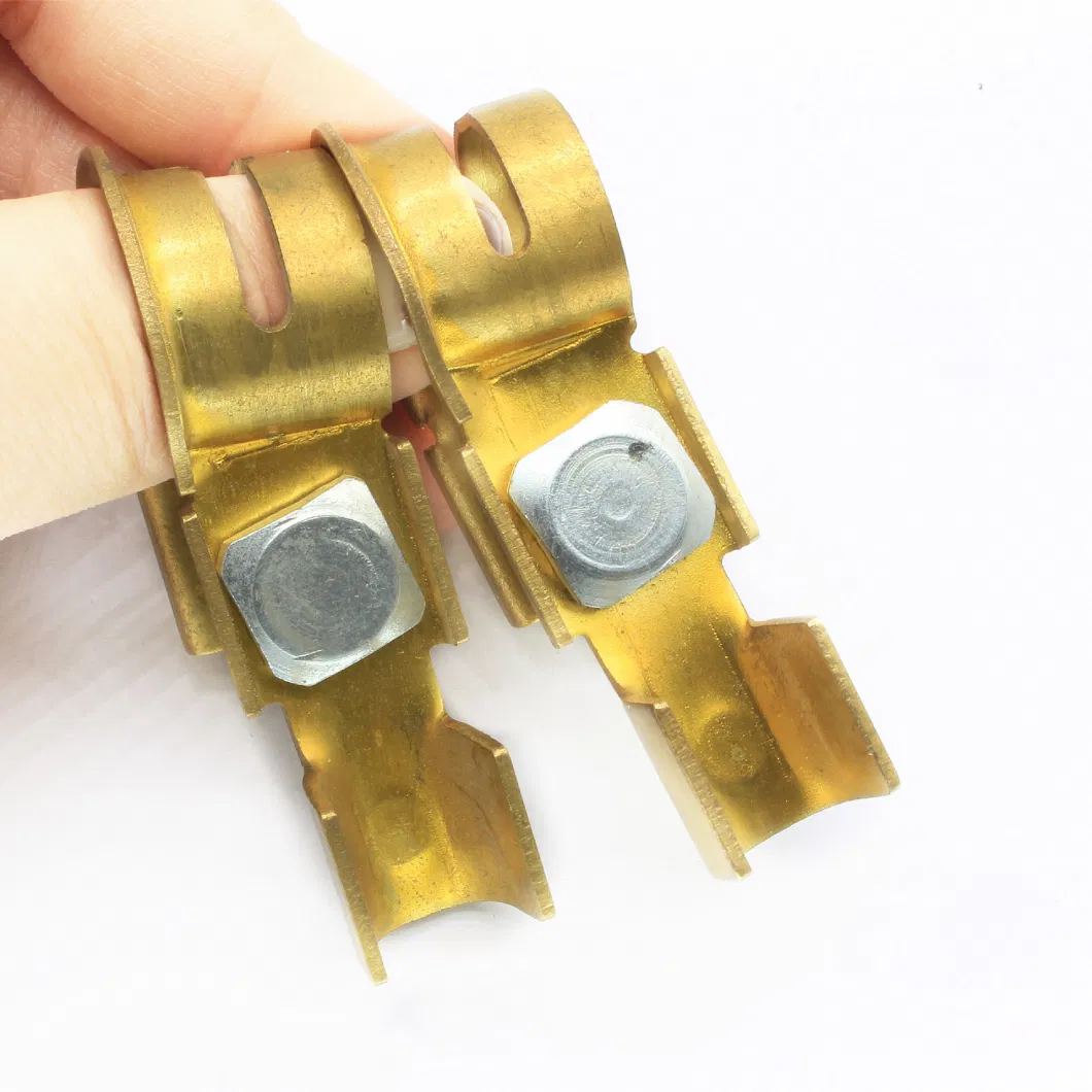 Pure Brass Connection Wire Battery Clamp 35 Square mm2 Thickened Car Battery Clip Terminal