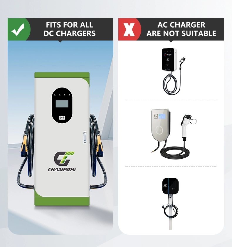 250A Electric Vehicle Gbt DC Fast Charging Adapter CCS 2 to GB/T Charging Station EV Car Charger Connector