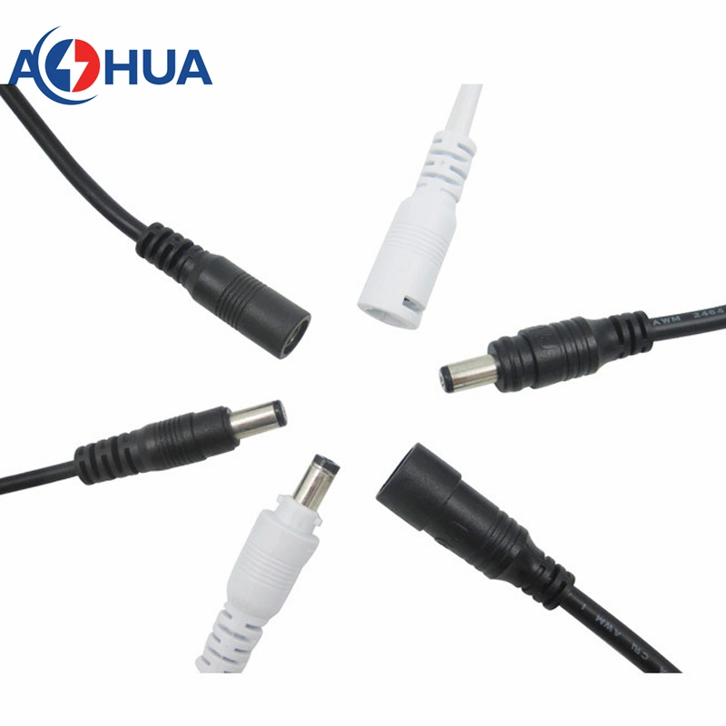 Aohua Quick Connector M13 5.5*2.1 5.5*2.5mm Type Male Female Plug/Socket with 20AWG Cable for Car/Camera Video&Audio/LED Connector