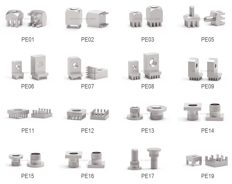 PCB Connector Male Female Thread Press Fit Elements for Industry and Automotive Part M3 M4 M5